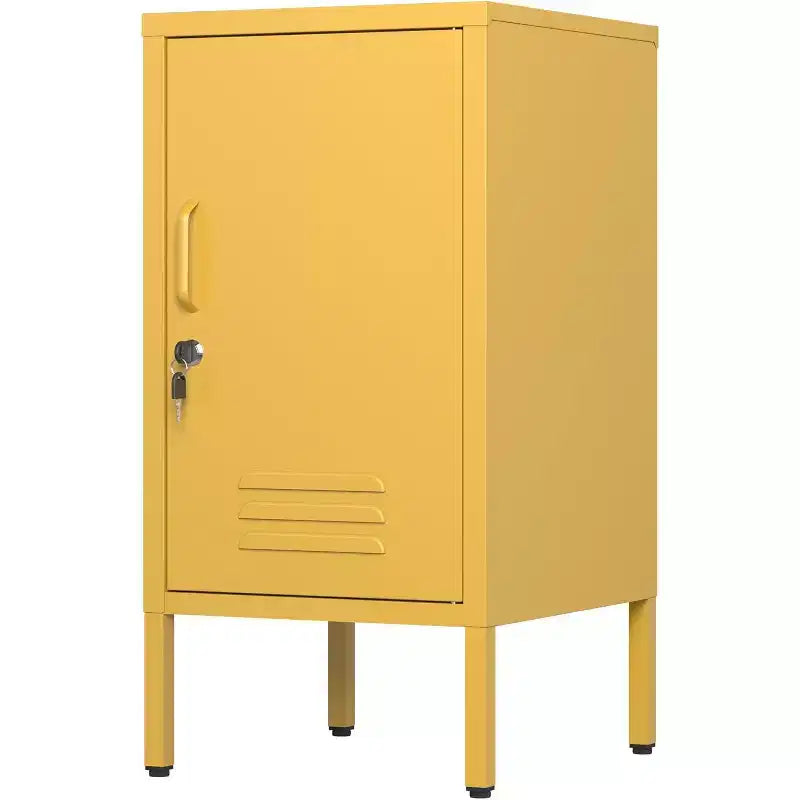 Tavolino da Armadietto in Metallo, Rettangolare, Monoposto, Opzioni Multicolore
