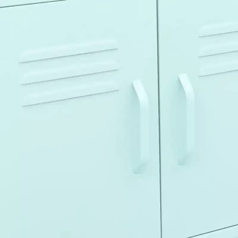 Armadio Contenitore in Acciaio con Ruote, 2 Ante, 9 Colori, Montaggio in 1 Persona
