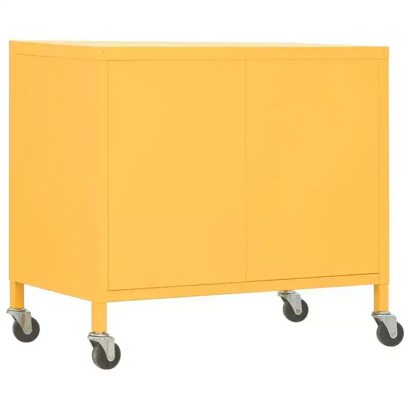 Armadio Contenitore in Acciaio con Ruote, 2 Ante, 9 Colori, Montaggio in 1 Persona