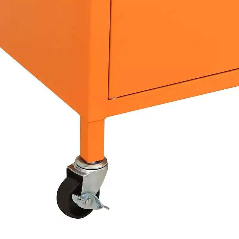 Armadio Contenitore in Acciaio con Ruote, 2 Ante, 9 Colori, Montaggio in 1 Persona