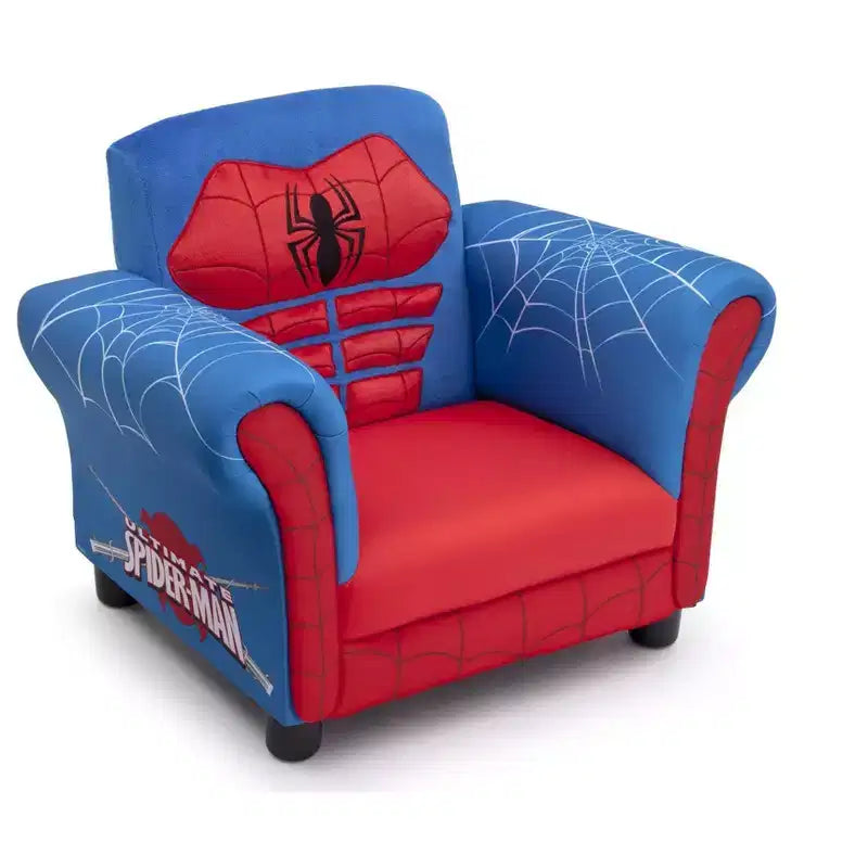 Poltroncina imbottita per bambini Spider-Man Rossa e Blu, 1 Posto