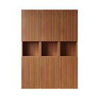 Pensile da Bagno 6 Ante, Effetto Legno, Monoutente
