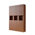 Pensile da Bagno 6 Ante, Effetto Legno, Monoutente