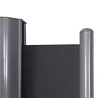 Tenda da sole laterale a scomparsa grigio chiaro, pannello singolo, 236"L x 63"A