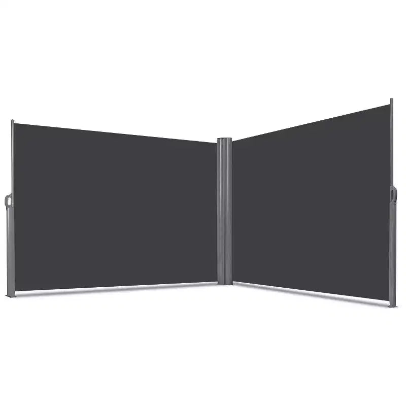 Tenda da sole laterale a scomparsa grigio chiaro, pannello singolo, 236"L x 63"A