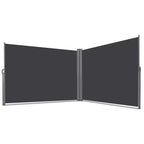 Tenda da sole laterale a scomparsa grigio chiaro, pannello singolo, 236"L x 63"A
