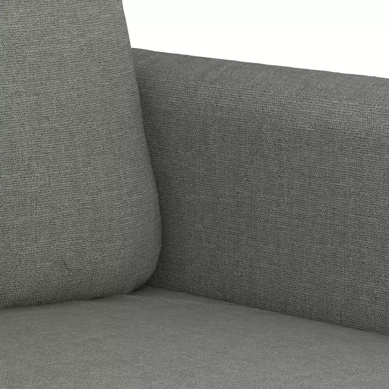 Poltrona d'accento rivestita grigio scuro/grigio chiaro con braccioli, 1-2 posti