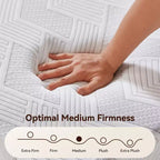 Materasso matrimoniale Sailvan 12 pollici, materasso in memory foam con gel rinfrescante in scatola, materasso da letto con scarico della pressione e isolamento del movimento