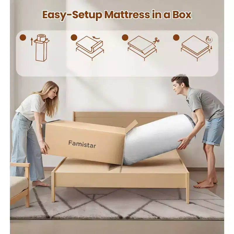 Materasso King Size, Memory Foam in Gel, Media Fermezza, 2 Posti