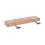 Mensole flottanti in legno naturale, confezione da 2, 60 cm