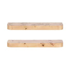 Mensole flottanti in legno naturale, confezione da 2, 60 cm