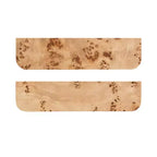 Mensole flottanti in legno naturale, confezione da 2, 60 cm