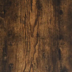 Scrivania angolare a L, rovere nero/marrone/affumicato, 1 persona