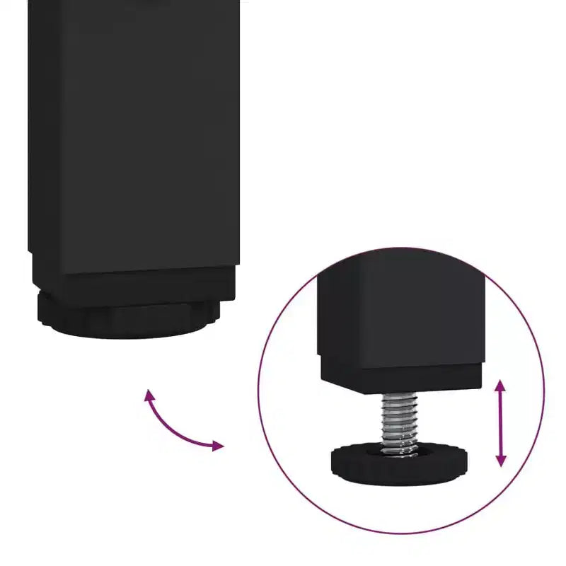 Scrivania angolare a L, rovere nero/marrone/affumicato, 1 persona