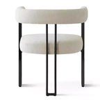 Set tavolo da pranzo rotondo con base a piedistallo, nero/rovere, sedie in ciniglia imbottite, 6 posti