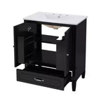 Mobile bagno con doppio lavabo da 150 cm, autoportante, per 2 persone – Nero / Verde scuro